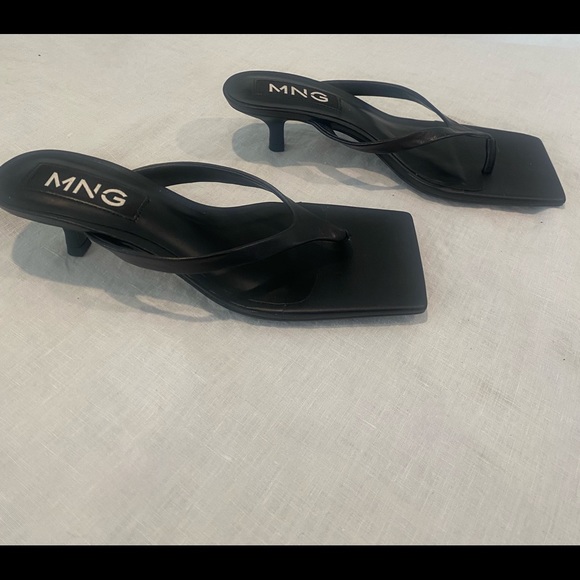 Mango | Shoes | Mango Kitten Heel Thong Sandals | Poshmark